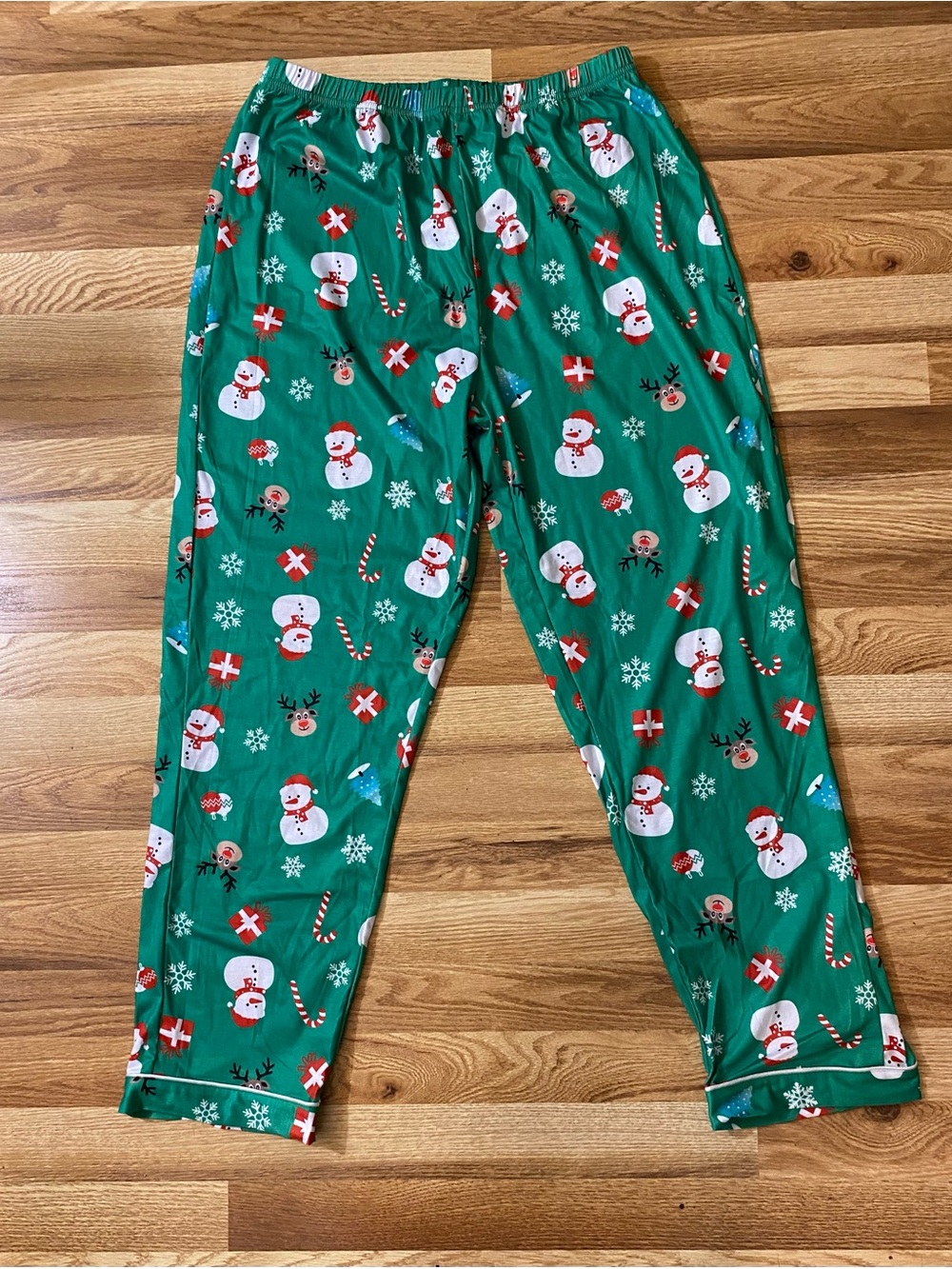 Snowman Christmas Pajama Set Size Medium NWOT - Picture 5 of 6